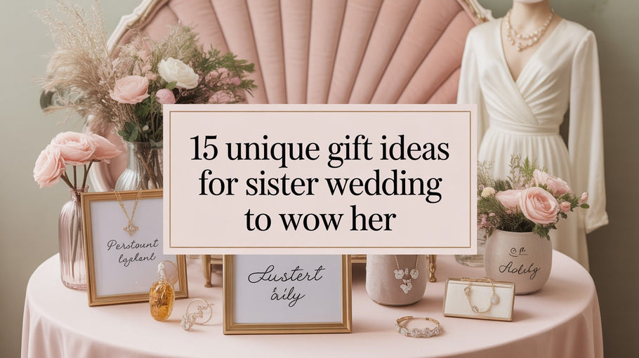15 Wedding Gift Ideas That Will Make Your Sister's Day Unforgettable
