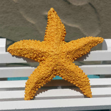 Load image into Gallery viewer, Mediterranean ornaments style resin starfish Ocean home fish tank decoration shooting props mini starfish 7.5cm wall decorations