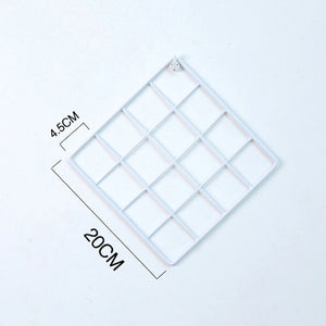 Nordic Style Metal Mesh Grid Wall Photos Grids Pictures Postcards Frame Iron Home DIY Decorative Shelves