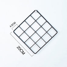 Load image into Gallery viewer, Nordic Style Metal Mesh Grid Wall Photos Grids Pictures Postcards Frame Iron Home DIY Decorative Shelves