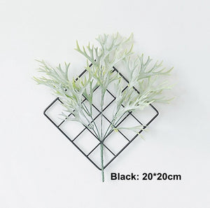 Nordic Style Metal Mesh Grid Wall Photos Grids Pictures Postcards Frame Iron Home DIY Decorative Shelves