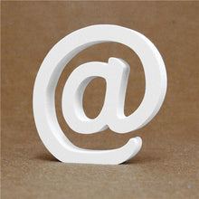 Load image into Gallery viewer, Diy Thick 12MM Wood Wooden Letters numbers White Alphabet Wedding Birthday Party Home Decorations Personalised Name Design