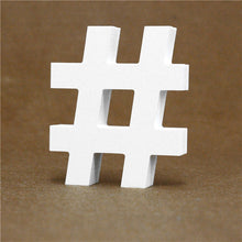 Load image into Gallery viewer, Diy Thick 12MM Wood Wooden Letters numbers White Alphabet Wedding Birthday Party Home Decorations Personalised Name Design