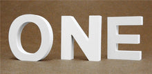 Load image into Gallery viewer, Diy Thick 12MM Wood Wooden Letters numbers White Alphabet Wedding Birthday Party Home Decorations Personalised Name Design