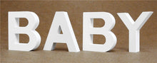 Load image into Gallery viewer, Diy Thick 12MM Wood Wooden Letters numbers White Alphabet Wedding Birthday Party Home Decorations Personalised Name Design