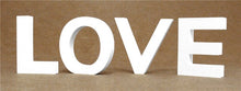 Load image into Gallery viewer, Diy Thick 12MM Wood Wooden Letters numbers White Alphabet Wedding Birthday Party Home Decorations Personalised Name Design