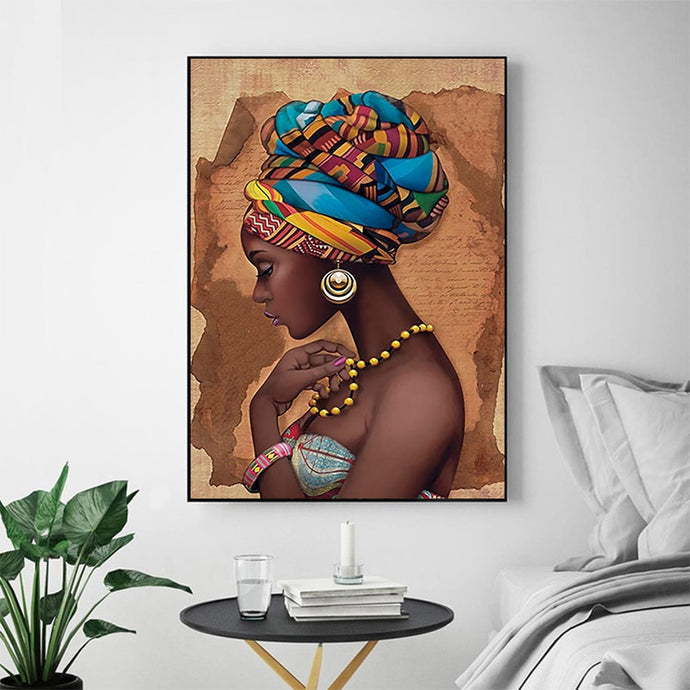 MUTU Painting No Frame African Wall Art Single Paintings For Living Room Wall Canvas Modern house High-quality Poster and Prints
