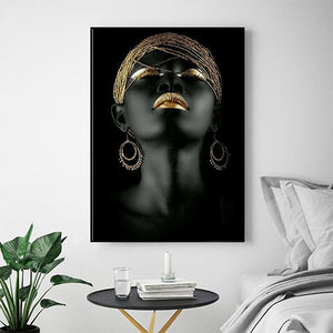 MUTU Painting No Frame African Wall Art Single Paintings For Living Room Wall Canvas Modern house High-quality Poster and Prints