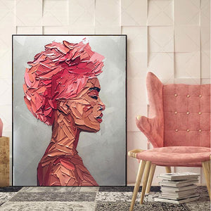 MUTU Painting No Frame African Wall Art Single Paintings For Living Room Wall Canvas Modern house High-quality Poster and Prints