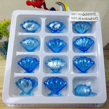 Load image into Gallery viewer, 12pcs Custom hand made Murano stripe Glass Marble Ball Figurine aquarium decoration crafts accessories perfect gift for children