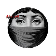 Load image into Gallery viewer, 6 To 12 Inch Fornasetti Plates Human Face Illustration Hanging Dishes Artistic Nordic Style Home Decor Lina Face Ceramic Crafts
