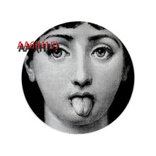 Load image into Gallery viewer, 6 To 12 Inch Fornasetti Plates Human Face Illustration Hanging Dishes Artistic Nordic Style Home Decor Lina Face Ceramic Crafts