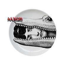 Load image into Gallery viewer, 6 To 12 Inch Fornasetti Plates Human Face Illustration Hanging Dishes Artistic Nordic Style Home Decor Lina Face Ceramic Crafts