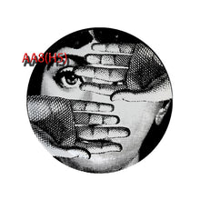 Load image into Gallery viewer, 6 To 12 Inch Fornasetti Plates Human Face Illustration Hanging Dishes Artistic Nordic Style Home Decor Lina Face Ceramic Crafts