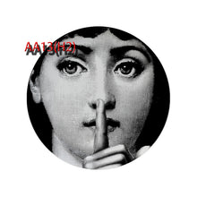 Load image into Gallery viewer, 6 To 12 Inch Fornasetti Plates Human Face Illustration Hanging Dishes Artistic Nordic Style Home Decor Lina Face Ceramic Crafts